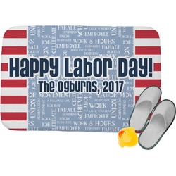 Labor Day Memory Foam Bath Mat - 34"x21" (Personalized)