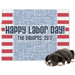 Labor Day Dog Blanket - Regular (Personalized)