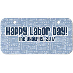 Labor Day Mini/Bicycle License Plate (2 Holes) (Personalized)