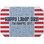 Labor Day Dining Table Mat - Octagon (Single-Sided) w/ Name or Text