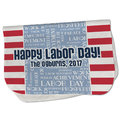 Labor Day Burp Cloth - Fleece w/ Name or Text