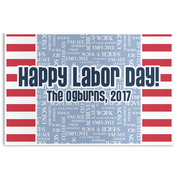 Custom Labor Day Disposable Paper Placemats (Personalized)