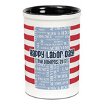 Labor Day Ceramic Pencil Holders - Black