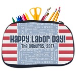 Labor Day Neoprene Pencil Case - Medium w/ Name or Text