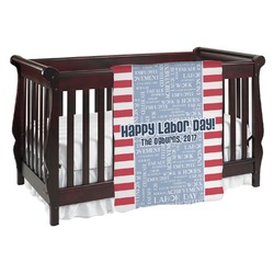 Labor Day Baby Blanket (Double Sided) (Personalized)