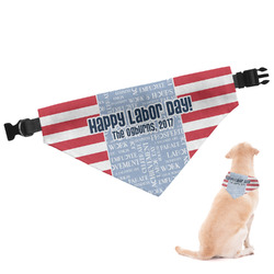 Labor Day Dog Bandana - Medium (Personalized)