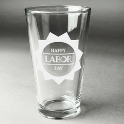Labor Day Pint Glass - Engraved