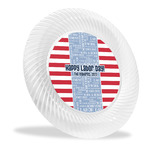 Labor Day Plastic Party Dinner Plates - 10" (Personalized)