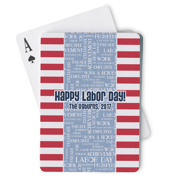 Custom Labor Day Playing Cards (Personalized)