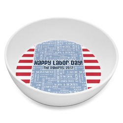 Labor Day Melamine Bowl - 8 oz (Personalized)