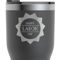 Labor Day RTIC Tumbler - Black - Engraved Front