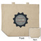 Labor Day Reusable Cotton Grocery Bag - Front & Back View