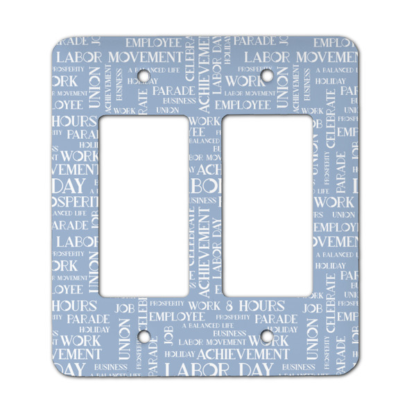 Custom Labor Day Rocker Style Light Switch Cover - Two Switch