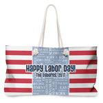 Labor Day Large Tote Bag with Rope Handles (Personalized)