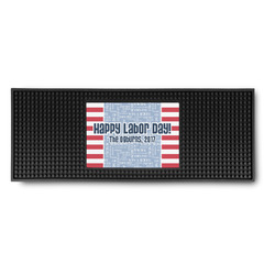 Labor Day Rubber Bar Mat (Personalized)