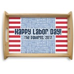 Labor Day Natural Wooden Tray - Small (Personalized)