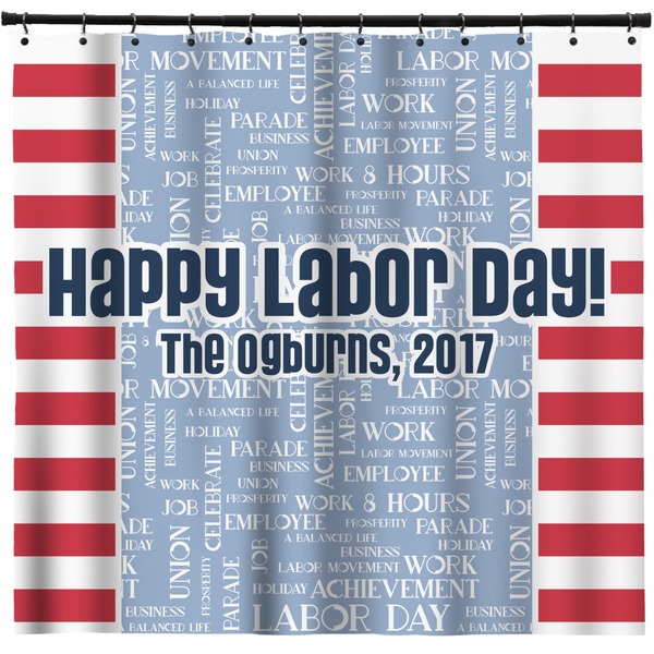 Custom Labor Day Shower Curtain - Custom Size (Personalized)