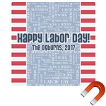 Labor Day Square Car Magnet - 10" (Personalized)