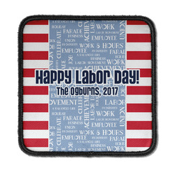 Labor Day Iron On Square Patch w/ Name or Text