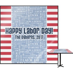 Labor Day Square Table Top - 24" (Personalized)