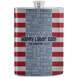 Labor Day Stainless Steel Flask (Personalized)
