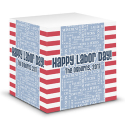 Labor Day Sticky Note Cube (Personalized)