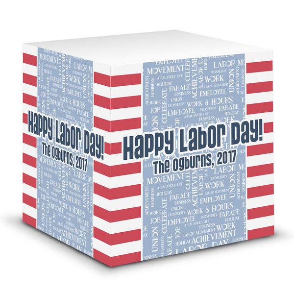 Custom Labor Day Sticky Note Cube (Personalized)
