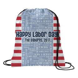 Labor Day Drawstring Backpack - Small (Personalized)