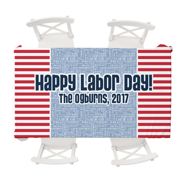 Custom Labor Day Tablecloth - 58"x102" (Personalized)