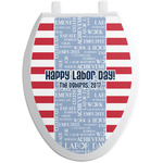 Labor Day Toilet Seat Decal - Elongated (Personalized)