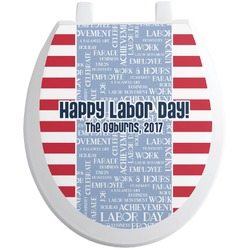 Labor Day Toilet Seat Decal (Personalized)