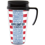 Labor Day Acrylic Travel Mug with Handle (Personalized)