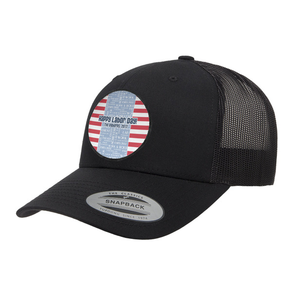 Custom Labor Day Trucker Hat - Black (Personalized)