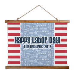 Labor Day Wall Hanging Tapestry - Wide (Personalized)