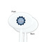 Labor Day White Plastic 7" Stir Stick - Single Sided - Oval - Front & Back