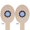 Labor Day Wooden Food Pick - Oval - Double Sided - Front & Back