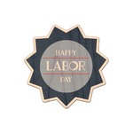 Labor Day Genuine Maple or Cherry Wood Sticker