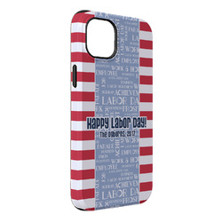 Labor Day iPhone Case - Rubber Lined - iPhone 14 Plus (Personalized)