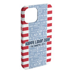 Labor Day iPhone Case - Plastic - iPhone 15 Plus (Personalized)