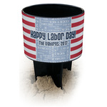 Labor Day Black Beach Spiker Drink Holder (Personalized)