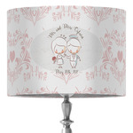 Wedding People 16" Drum Lamp Shade - Fabric (Personalized)