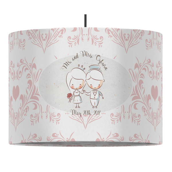 Custom Wedding People Drum Pendant Lamp (Personalized)