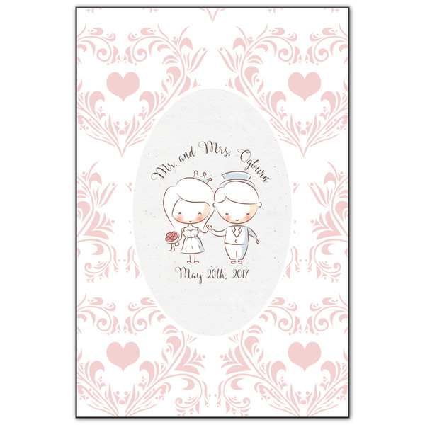 Custom Wedding People Wood Print - 20x30 (Personalized)