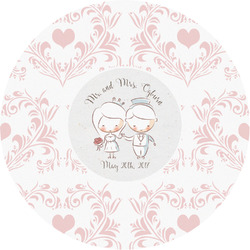 Wedding People Multipurpose Round Labels - Custom Sized (Personalized)