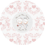 Wedding People Multipurpose Round Labels - 5" (Personalized)