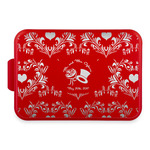 Wedding People Aluminum Baking Pan with Red Lid (Personalized)