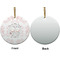 Wedding People Ceramic Flat Ornament - Circle Front & Back (APPROVAL)