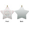 Wedding People Ceramic Flat Ornament - Star Front & Back (APPROVAL)