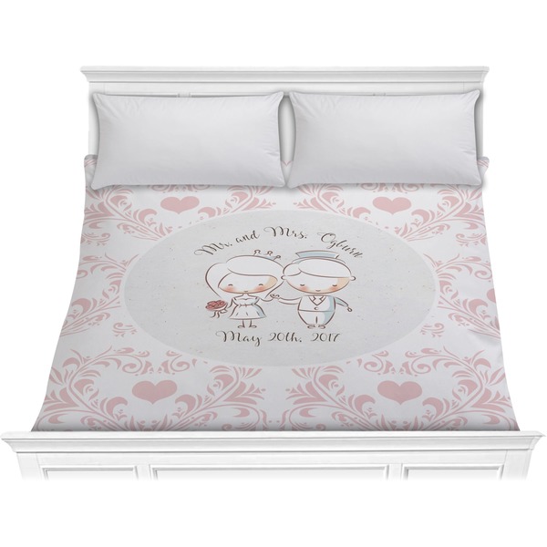 Custom Wedding People Comforter - King (Personalized)