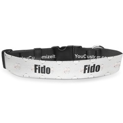 Wedding People Deluxe Dog Collar - Small (8.5" to 12.5") (Personalized)